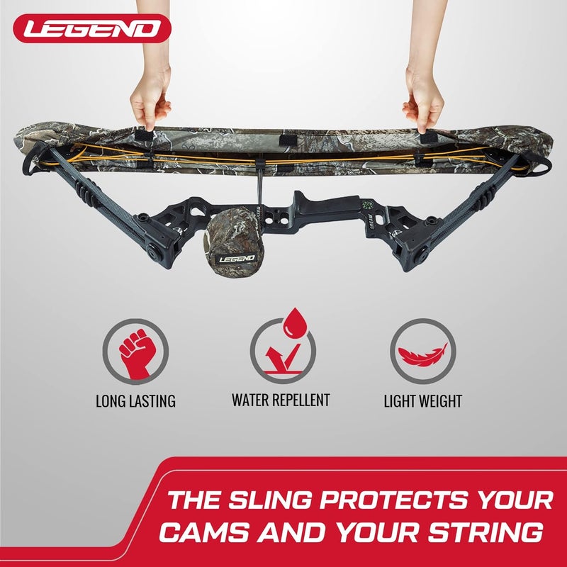 Legend Ventura Bow Sling Set - Arrow Fletching & Sight Cover - Cordura Fabric Bow Sling & End Caps, Easy To Install - Outdoor & Archery Equipment - Image 5